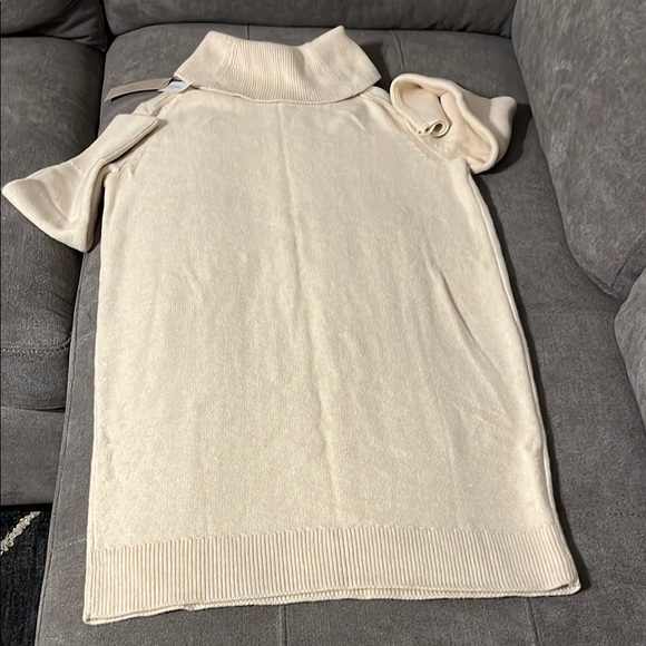 Banana Republic Cream Cowl Neck Cable Knit Sweater - Picture 8 of 11